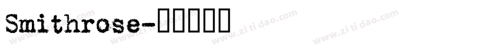 Smithrose字体转换
