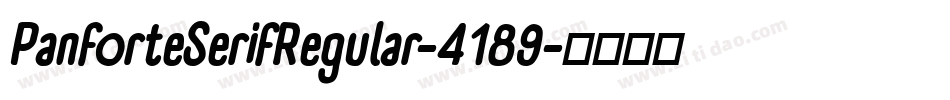 PanforteSerifRegular-4189字体转换 PanforteSerifRegular-4189字体转换