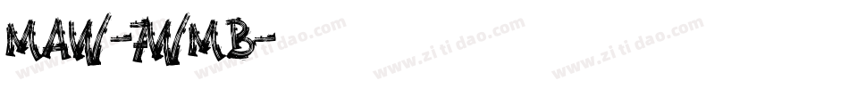 Maw-7wMB字体转换