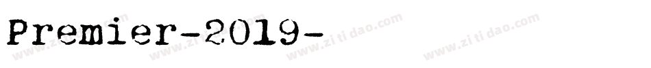 Premier-2019字体转换
