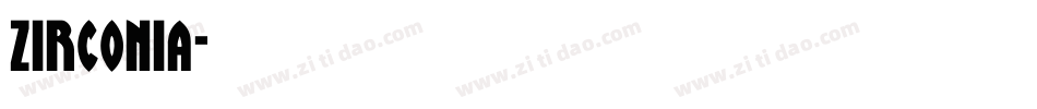 zirconia字体转换