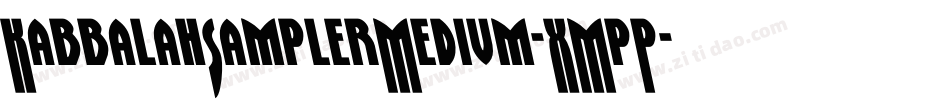 KabbalahSamplerMedium-XMpP字体转换
