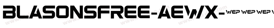 BlasonsFree-AEWx字体转换