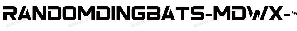 RandomDingbats-MdWx字体转换