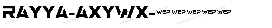 Rayya-axyWx字体转换