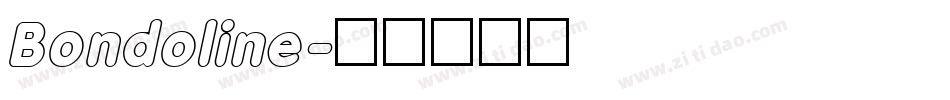 Bondoline字体转换