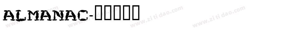 ALMANAC字体转换