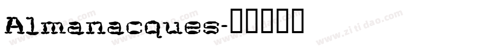 Almanacques字体转换