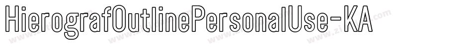 HierografOutlinePersonalUse-KAYW字体转换