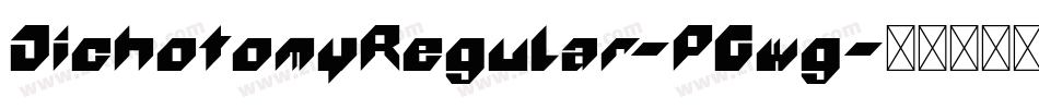 DichotomyRegular-PGwg字体转换