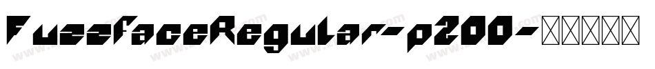 FuzzfaceRegular-p20O字体转换