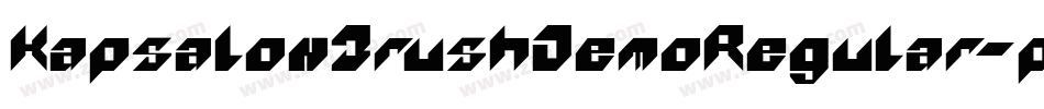 KapsalonBrushDemoRegular-p1vv字体转换 KapsalonBrushDemoRegular-p1vv字体转换