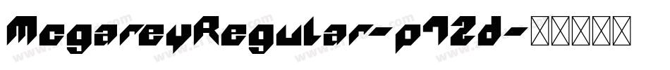 McgareyRegular-p72d字体转换