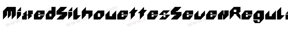 MixedSilhouettesSevenRegular-p6Ea字体转换