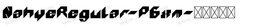 NahyeRegular-P6xm字体转换