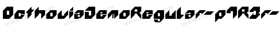 OcthoviaDemoRegular-p7RBr字体转换