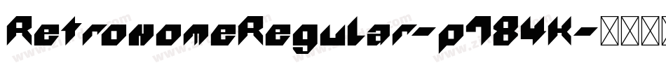 RetronomeRegular-p784K字体转换