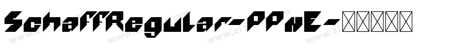 SchaffRegular-PPnE字体转换