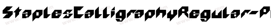 StaplesCalligraphyRegular-PKq07字体转换