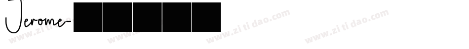 Jerome字体转换