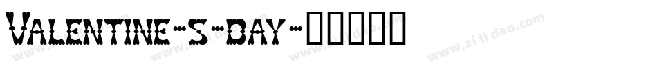 Valentine-s-day字体转换