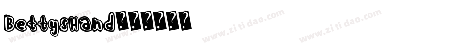 BettysHand字体转换