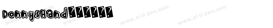 DonnysHand字体转换