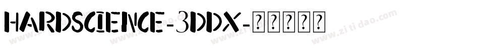 HardScience-3DDX字体转换