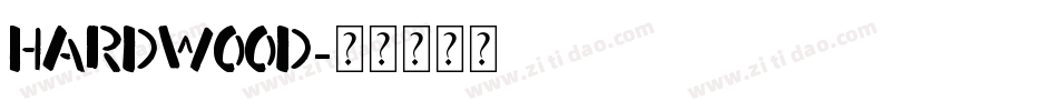 Hardwood字体转换