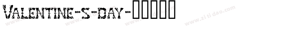 Valentine-s-day字体转换