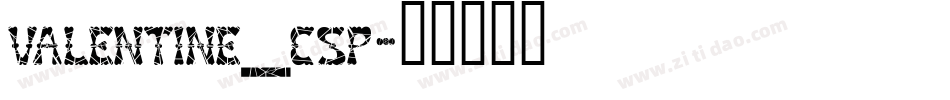 valentine_csp字体转换