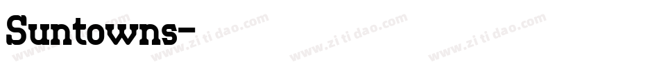 Suntowns字体转换