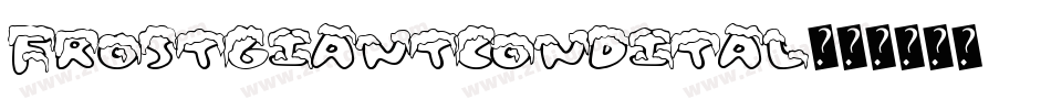 frostgiantcondital字体转换