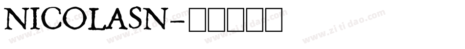NICOLASN字体转换