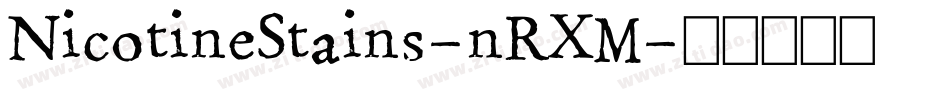 NicotineStains-nRXM字体转换