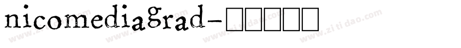 nicomediagrad字体转换