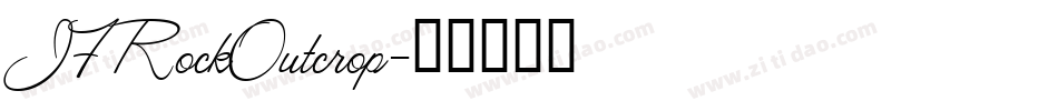 JFRockOutcrop字体转换