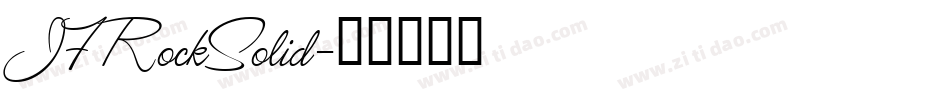 JFRockSolid字体转换
