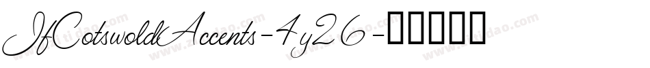 JfCotswoldAccents-4y26字体转换