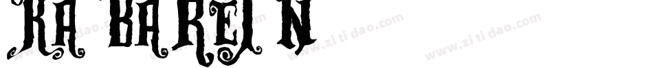 KABARETN字体转换