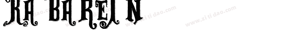 KABARETN字体转换
