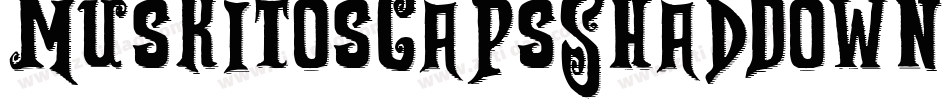 MuskitosCapsShadDown字体转换