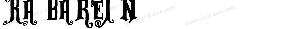 KABARETN字体转换