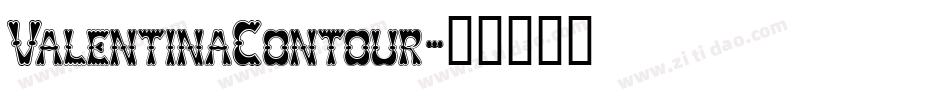 ValentinaContour字体转换
