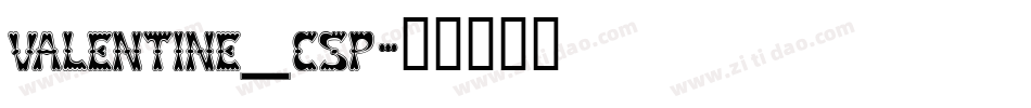 valentine_csp字体转换