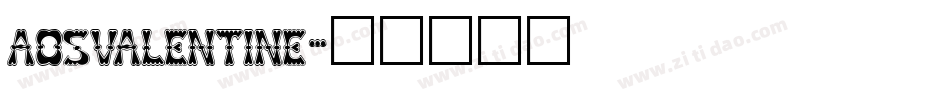 aosvalentine字体转换