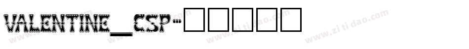 valentine_csp字体转换