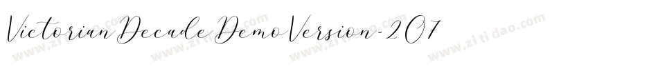 VictorianDecadeDemoVersion-2O7ml字体转换