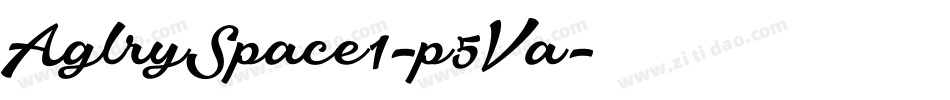 AglrySpace1-p5Va字体转换