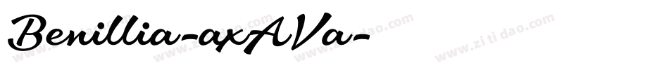 Benillia-axAVa字体转换